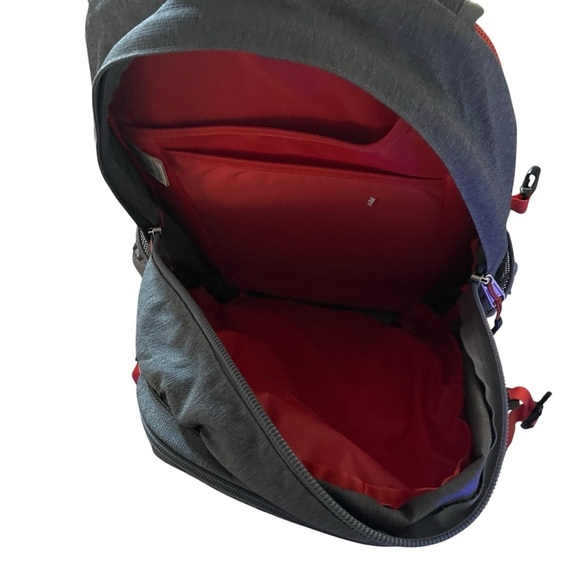 The North Face Gray and Red Men's Backpack - Picture 4 of 4